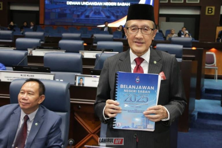 Belanjawan 2025 negeri Sabah dibentangkan berjumlah RM6.421 bilion