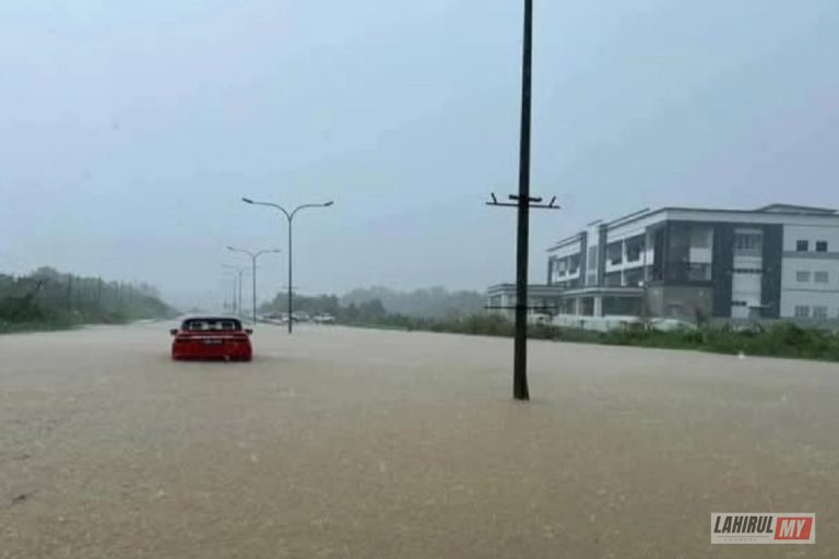 Beberapa kawasan di Sandakan mengalami banjir kilat