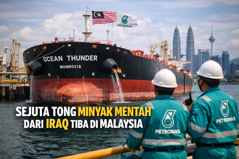 PETRONAS Terima Sejuta Tong Minyak Mentah Dari Iraq Melalui Kapal Ocean Thunder
